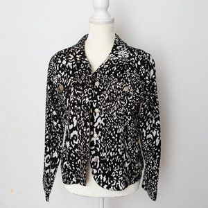 Erin print Black and white jacket  size M